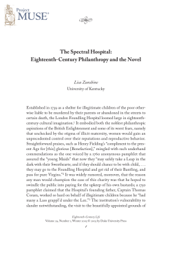 The Spectral Hospital: Eighteenth-Century