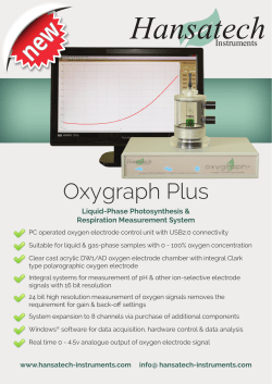Oxygraph Plus - Hansatech Instruments