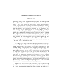 Footprints of a Gigantic Hund