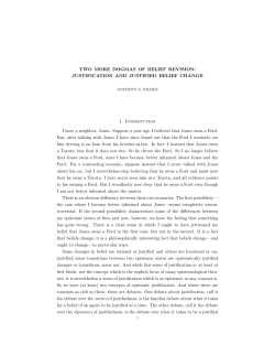 TWO MORE DOGMAS OF BELIEF REVISION