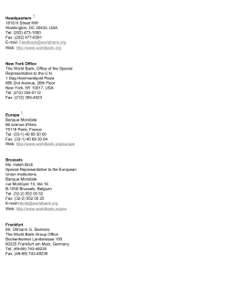 Headquarters - World Bank Group