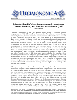 The first known writing of the Luc&iacute;a Miranda legend