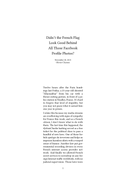 Didn`t the French Flag Look Good Behind All Those Facebook