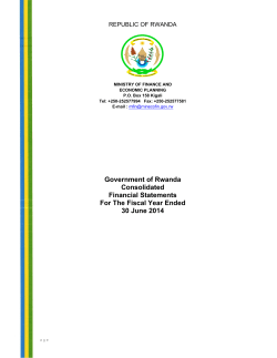Government of Rwanda Consolidated Financial