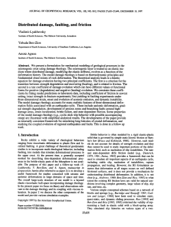 Distributed damage, faulting, and friction