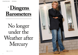 6. Dingens Barometers No longer under the Weather after Mercury