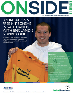 Issue 15 - Football Foundation