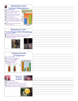Manipulating Hosts: Worms &Delta; Pillbug Behavior Manipulating Hosts