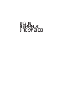 education for remembrance of the roma genocide