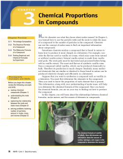 Chemical Proportions in Compounds