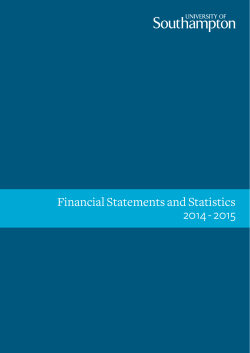 Financial Statements and Statistics 2014 - 2015