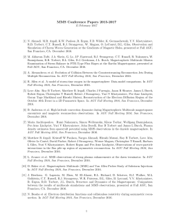 MMS conference papers 2015-2016.