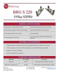 RWS 220 - IRD Balancing