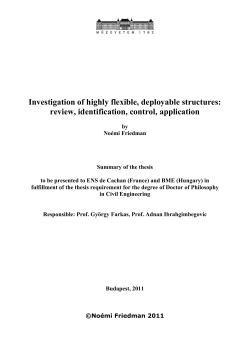 Investigation of highly flexible, deployable structures