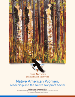 Native American Women, Leadership and the Native American