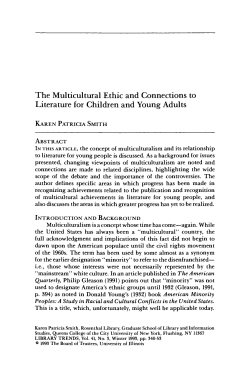 The Multicultural Ethic and Connections to