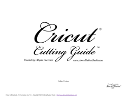 Cricut Cutting Guide - Above Rubies Studio