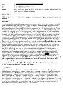 Public consultation on a review of the English language