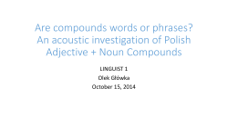 Are compounds words or phrases? A phonetic investigation of