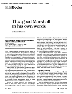 Thurgood Marshall in His Own Words
