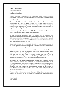 R3 T2 newsletter - Kihikihi School