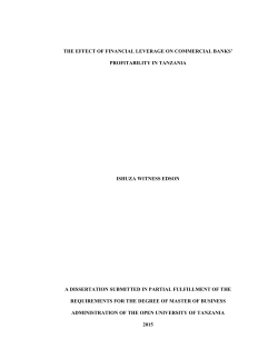 the effect of financial leverage on commercial banks` profitability in
