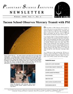 NEWSLETTER - Planetary Science Institute