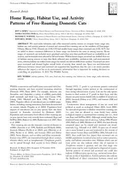 Home range, habitat use, and activity patterns of freeroaming