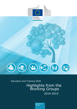 Highlights from the Working Groups