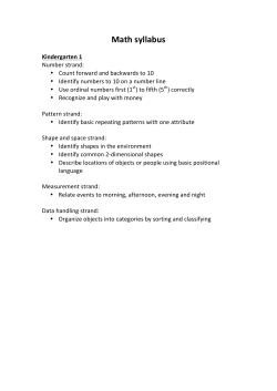 Math syllabus