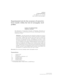 Experimental tests for the occurence of convective heat transfer