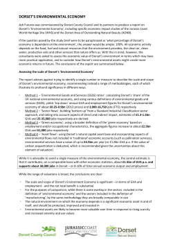 dorset`s environmental economy