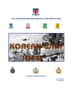 old guildfordians who served in the korean war