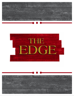 The Edge Menu - Wintergreen Resort