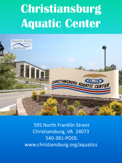 Christiansburg Aquatic Center - Sports Destination Management