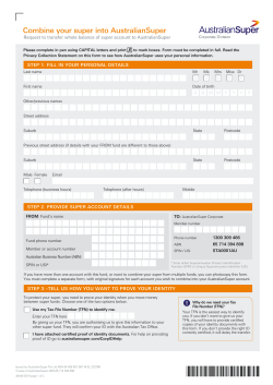 Combine your super into AustralianSuper