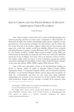 Kevin Carson and the Freed Market: Is His Left