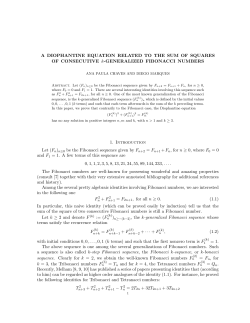 A DIOPHANTINE EQUATION RELATED TO THE SUM OF
