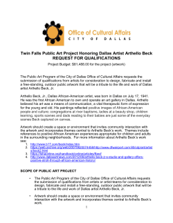 Printable Version - City of Dallas Office of Cultural Affairs
