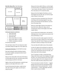 My Little Library Plan: Dale Melenberg Solid wood material is