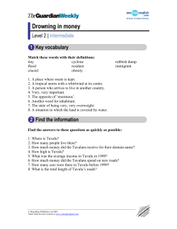 Match these words with their definitions: tiny flood crucial cyclone