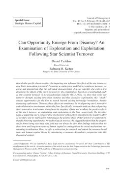 Can Opportunity Emerge From Disarray? An