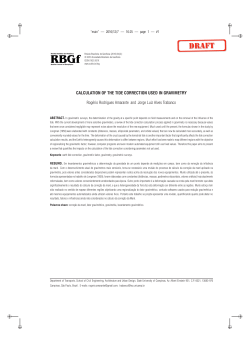 CALCULATION OF THE TIDE CORRECTION USED IN
