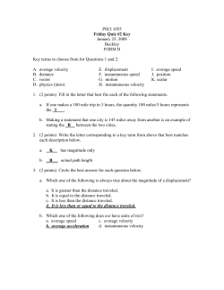 PSCI 1055 Friday Quiz #2 Key January 25, 2008 Buckley FORM B