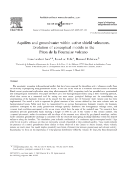 Aquifers and groundwater within active shield volcanoes : evolution
