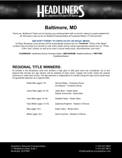 Baltimore, MD - Headliners Competition