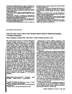 How and How Longto Store Urine Samples