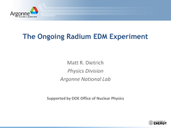 The Ongoing Radium EDM Experiment