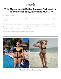 This Mysterious 6 Dollar Amazon Swimsuit Is The