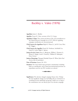 Buckley v. Valeo (1976)